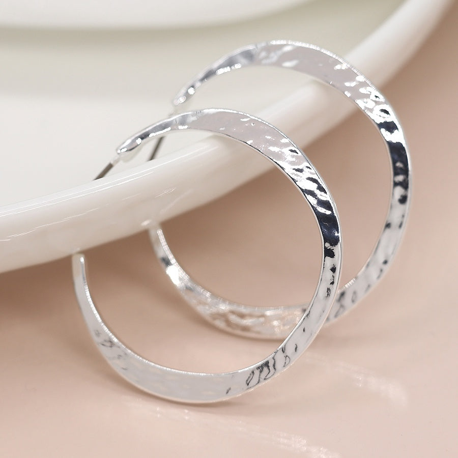 Celeste Hoop Earrings - Silver