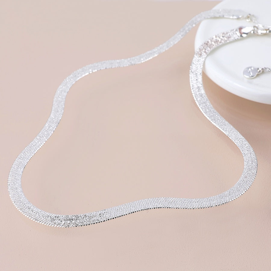 Liquid Chain Necklace - Silver