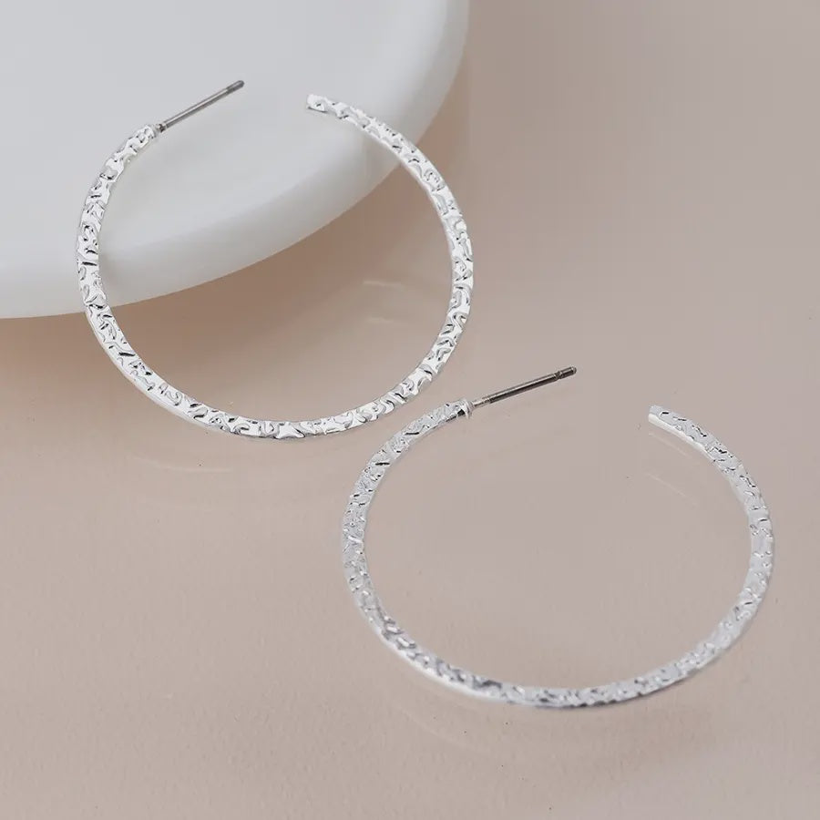 Water Drops Hoop Earrings