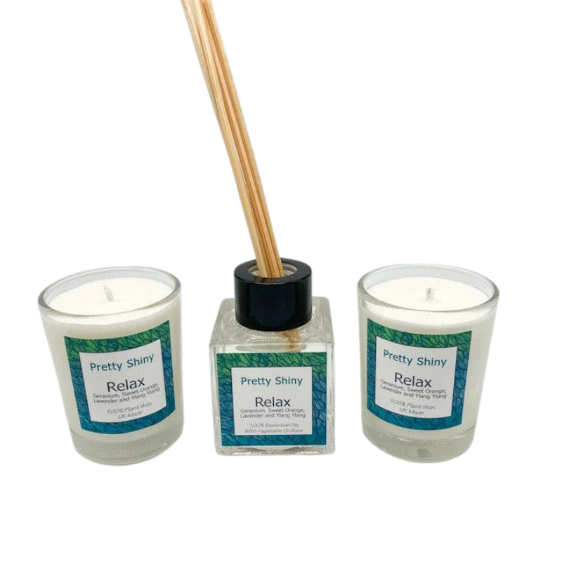 Relax Reed Diffuser and Votive Gift Box