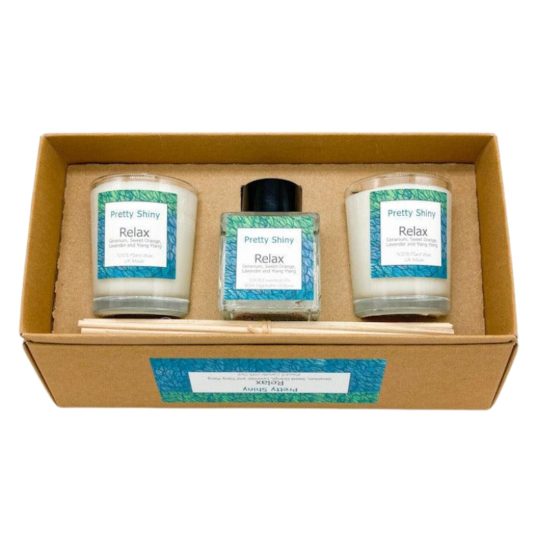 Relax Reed Diffuser and Votive Gift Box