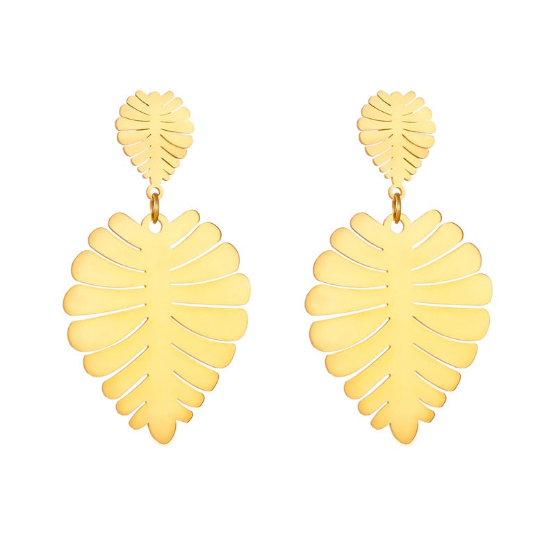 Palm Frond Earrings