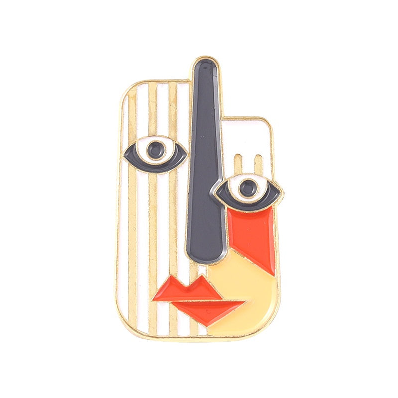Abstract Face Pin - JoJo