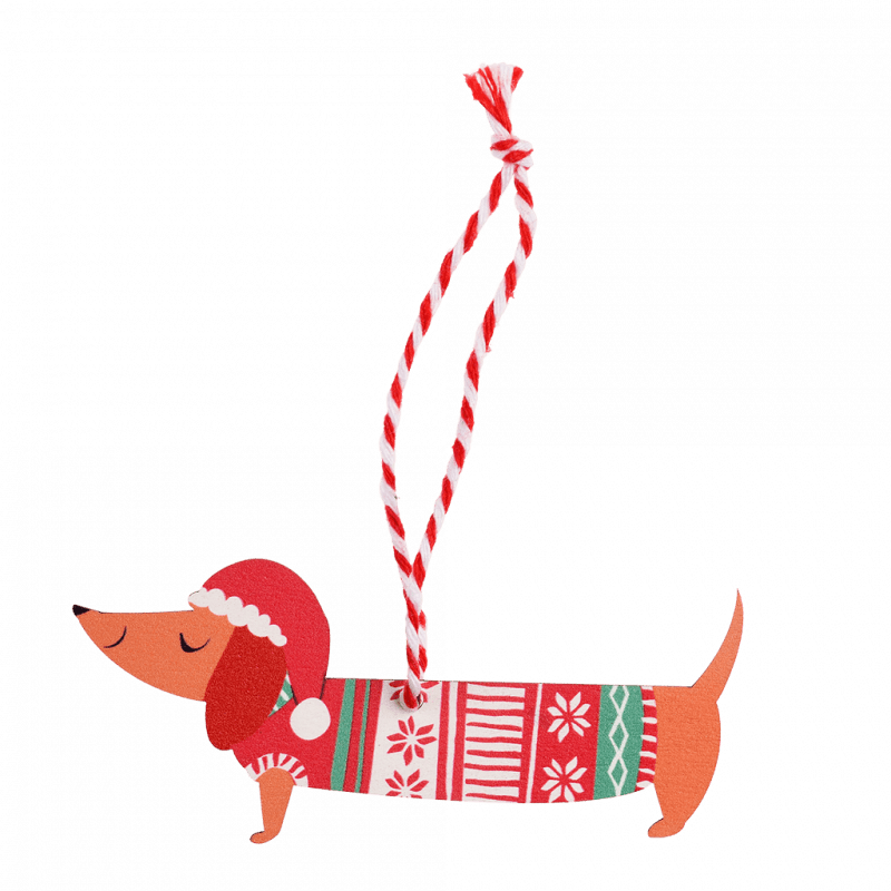 Sausage Dog Christmas Decoration