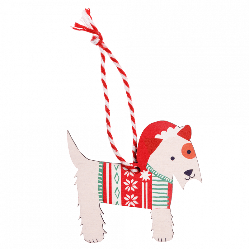 Scottie Dog Christmas Decoration