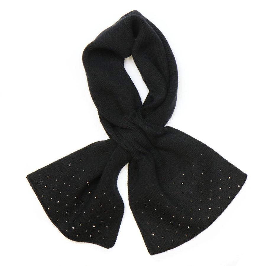 Black Sparkle Edge Scarf