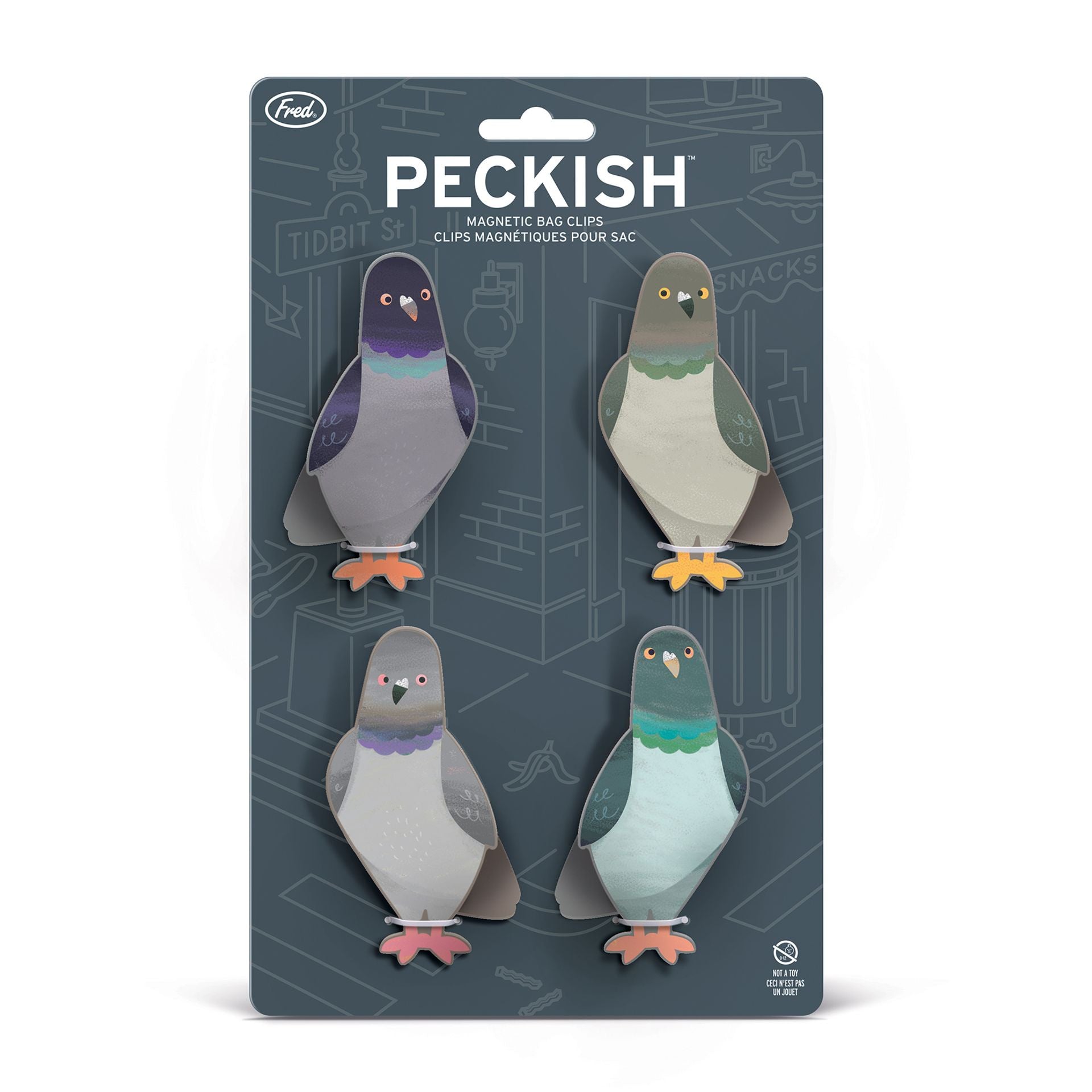 Peckish - Pigeon Bag Clips