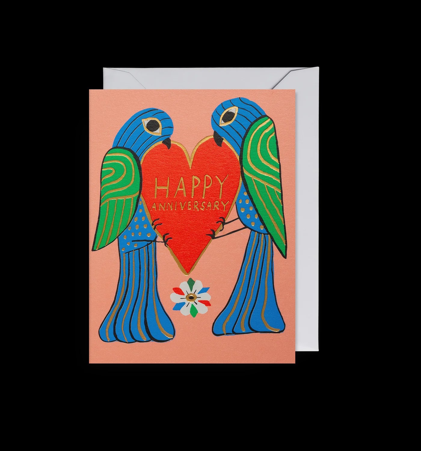 Anniversary Birds Mini Card