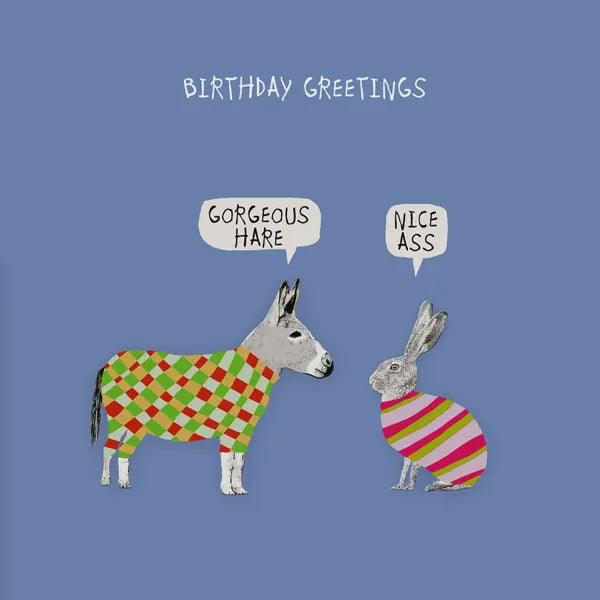 Hare and Ass Card