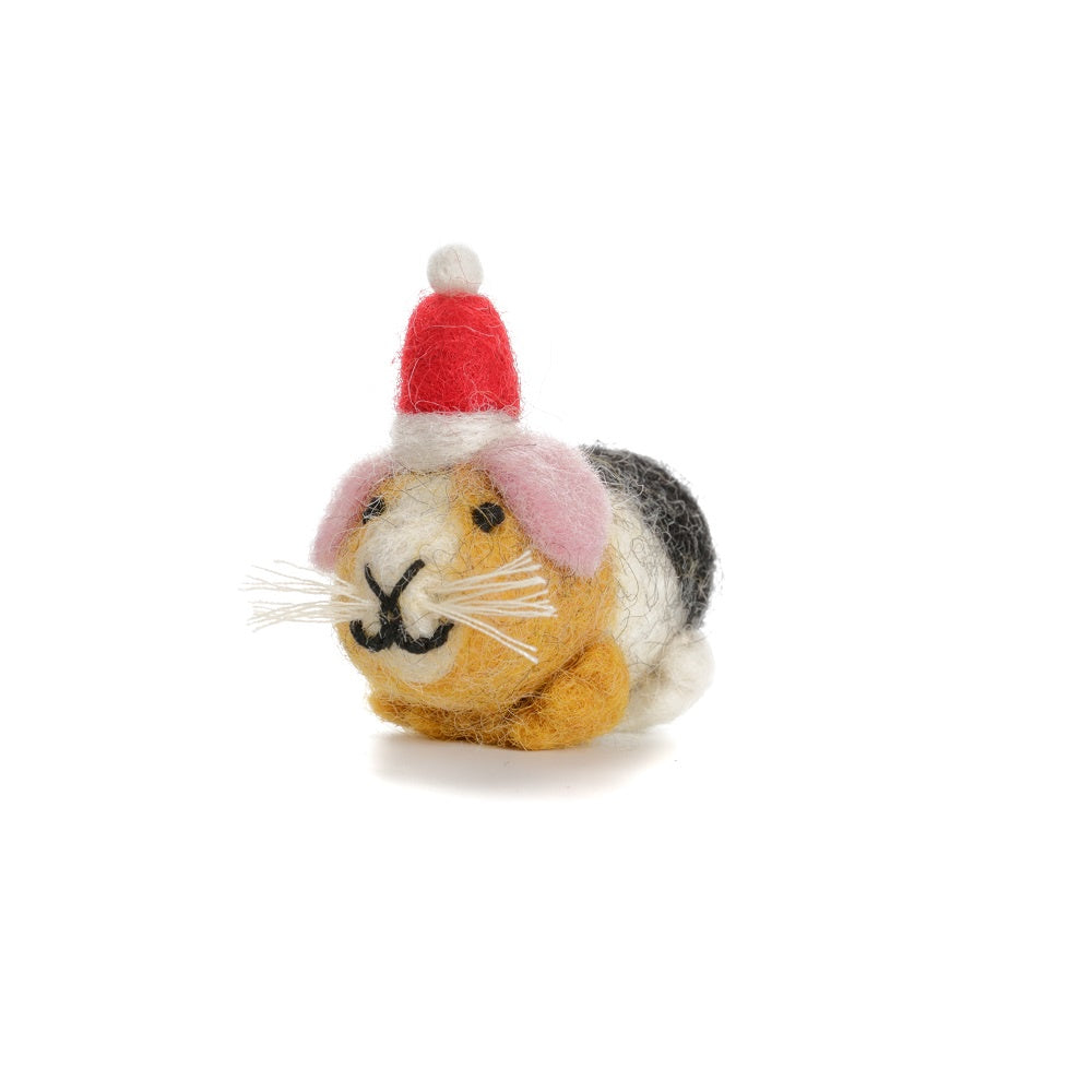 Mini Guinea Pig in Hat Ornament