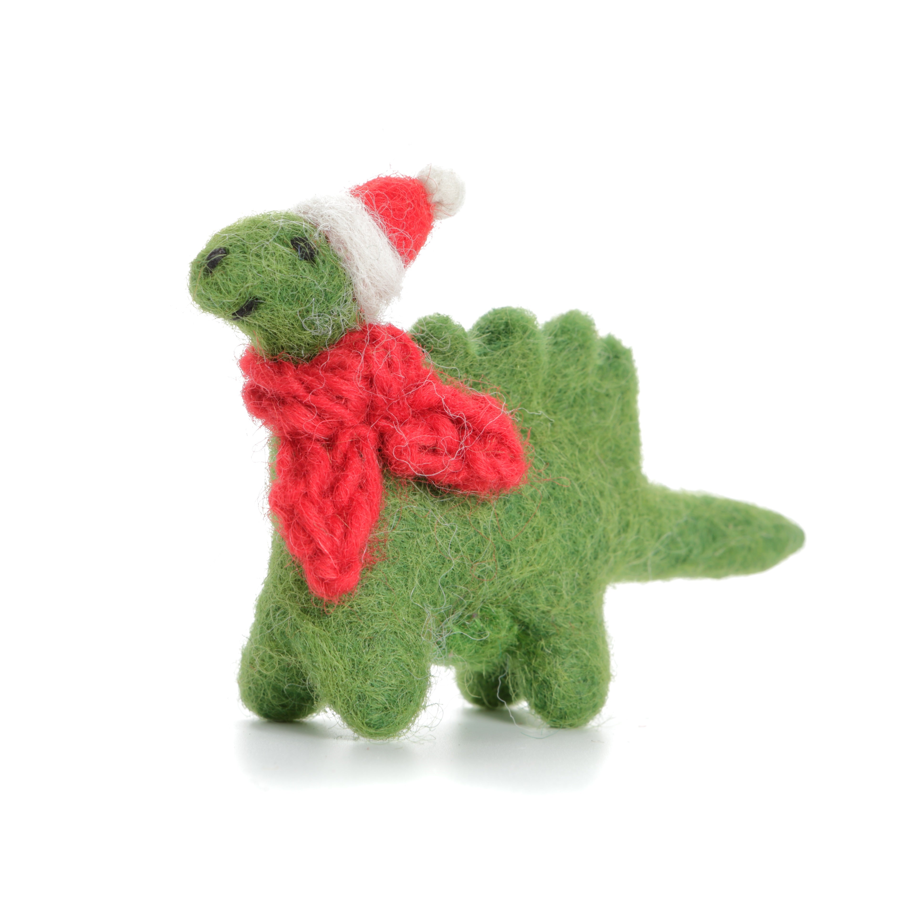 Mini Diplodocus in Hat & Scarf Ornament