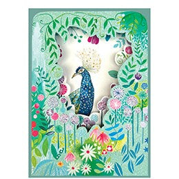 Peacock Concertina Card