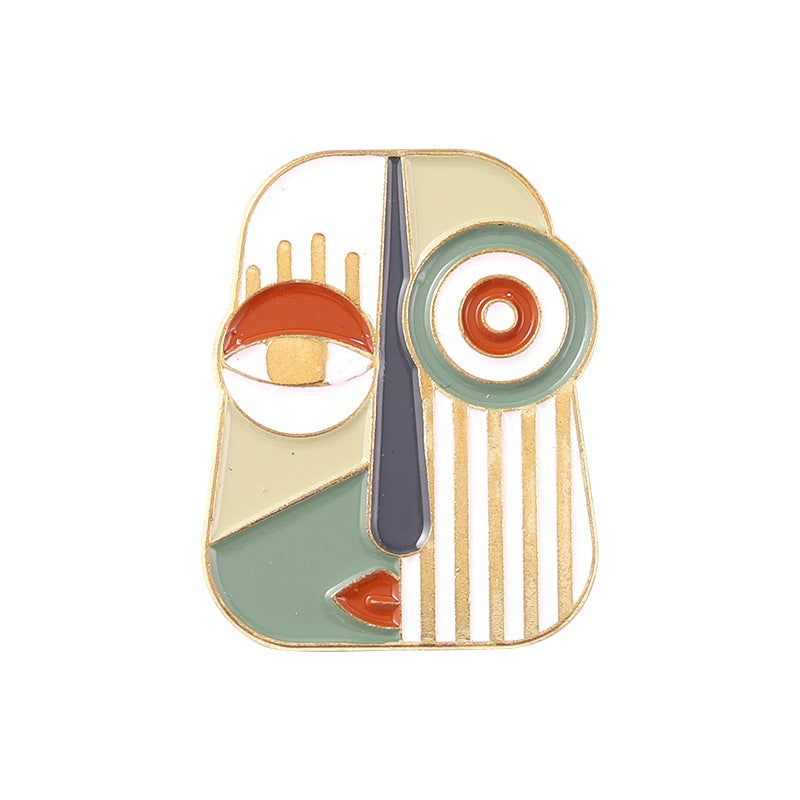 Abstract Face Pin - Argo