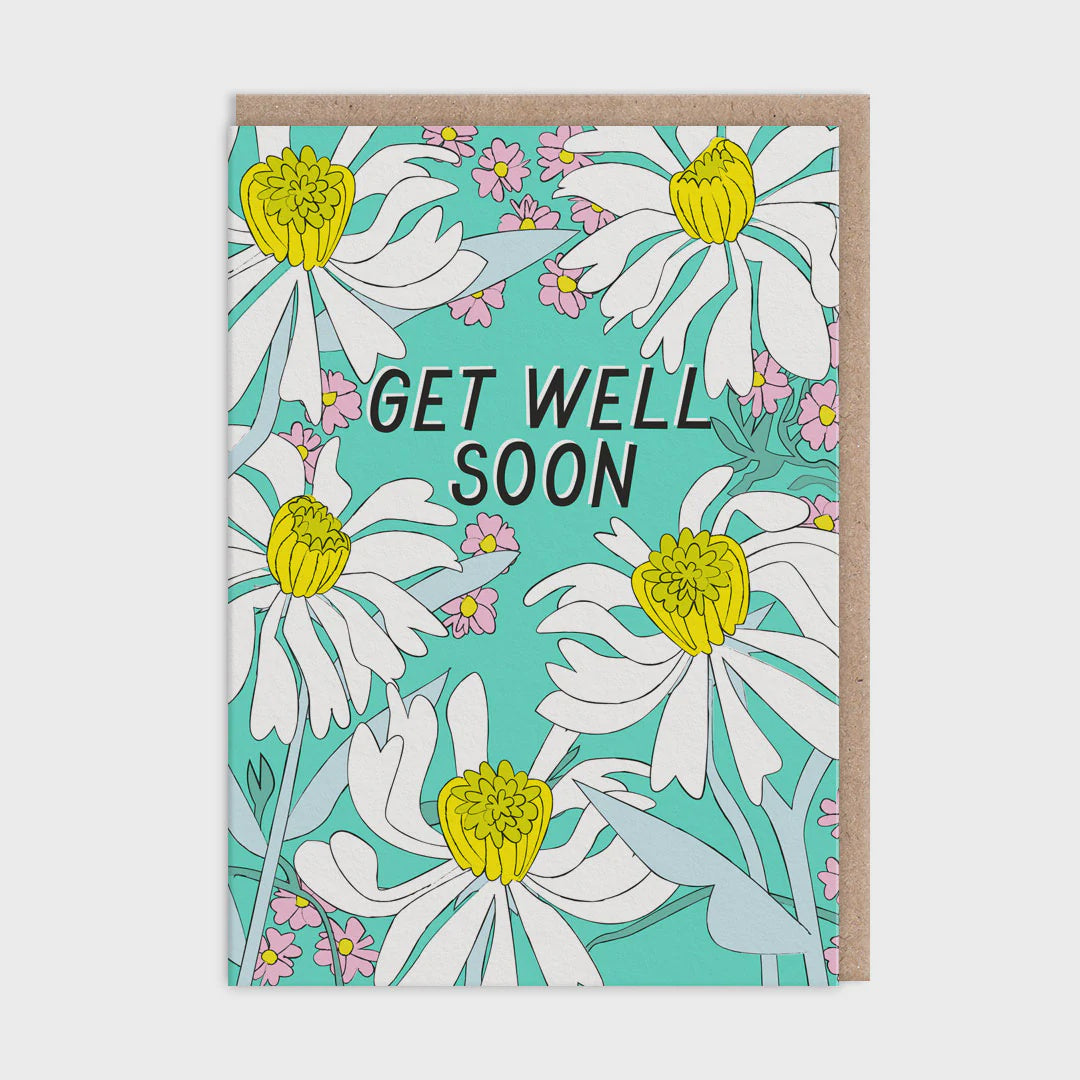 Get Well Soon Flowers Card