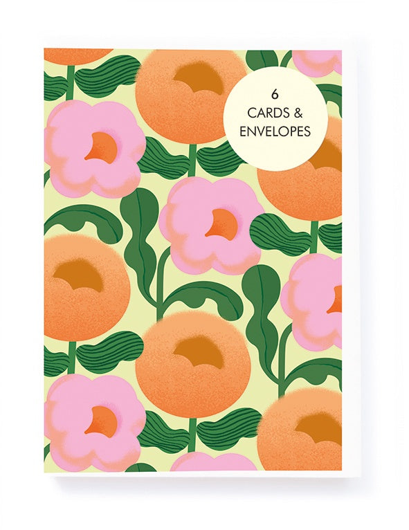 Retro Florals Notecards