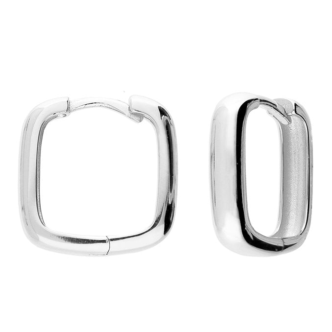 Caitlyn Hoop Earrings - Silver