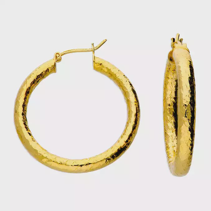 Dappled Light Hoop Earrings