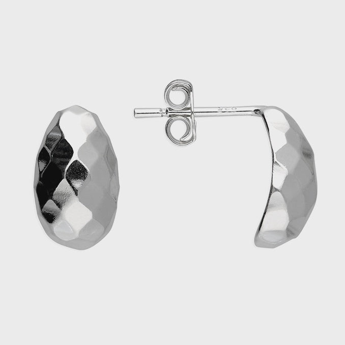 Mirror Facets Stud Earrings