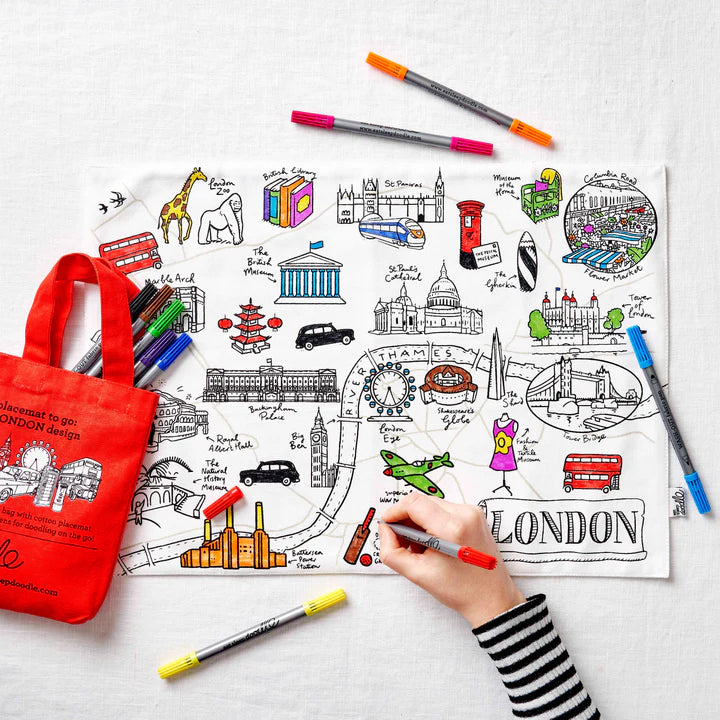 London Placemat to Go - Colour In