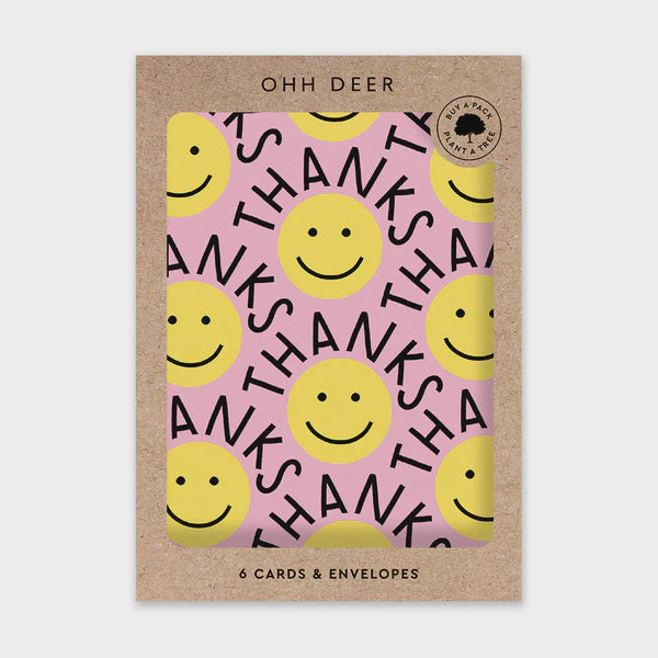 Yellow Smiley Card Set