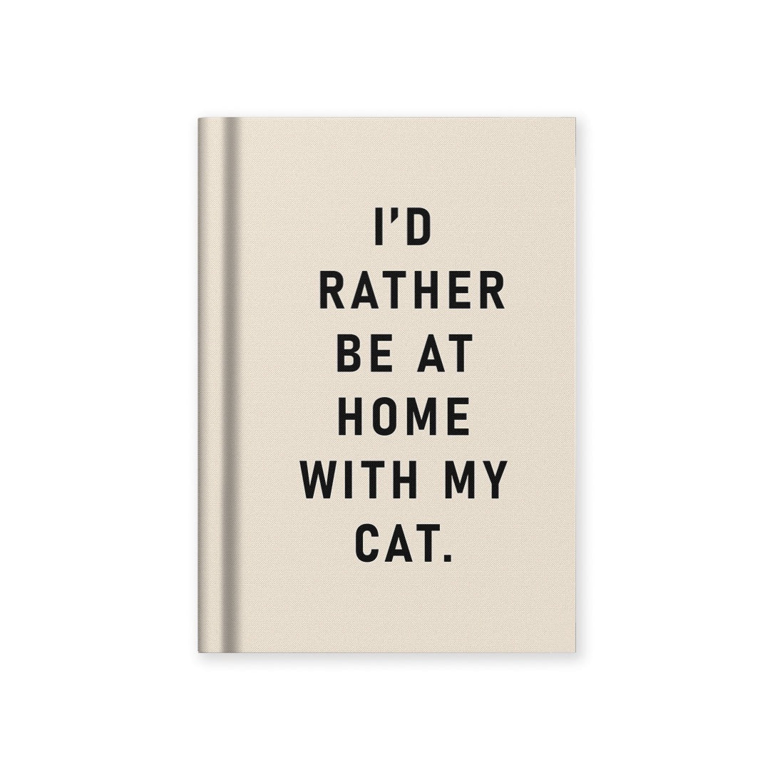 Home With My Cat Notebook A7 - Tiny