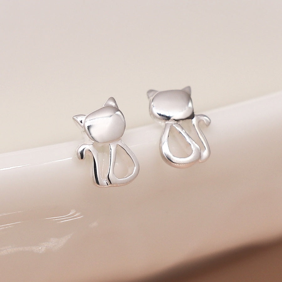 Kitty Stud Earrings