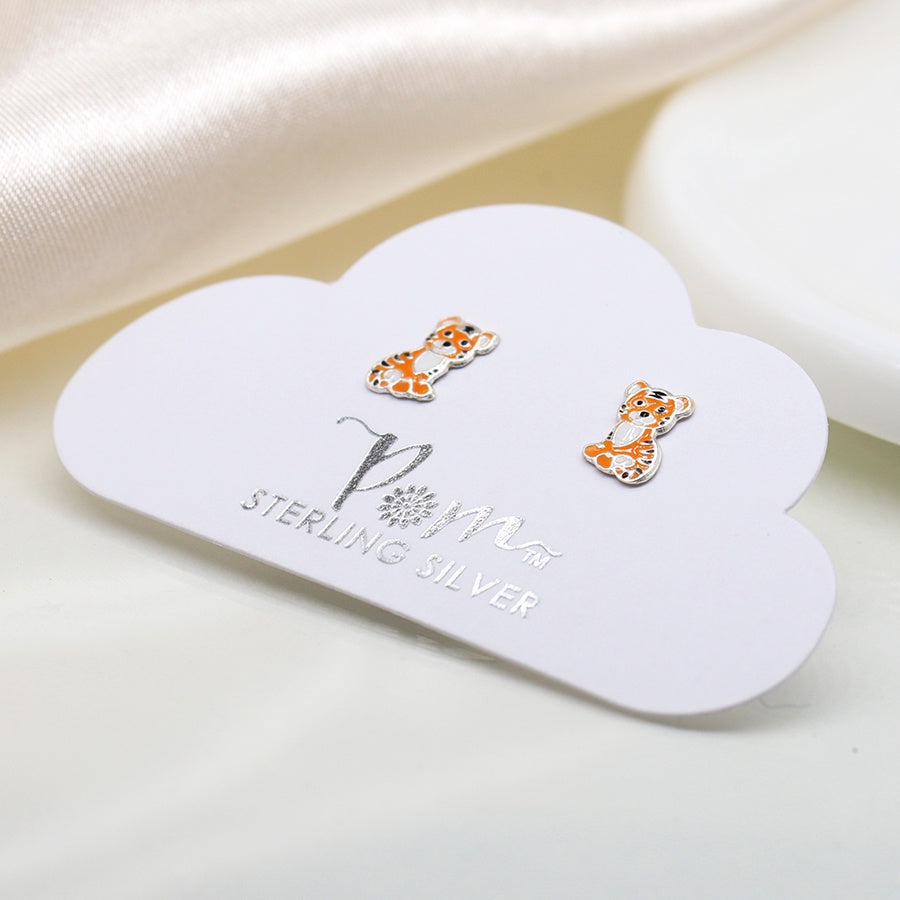Tiger Stud Earrings