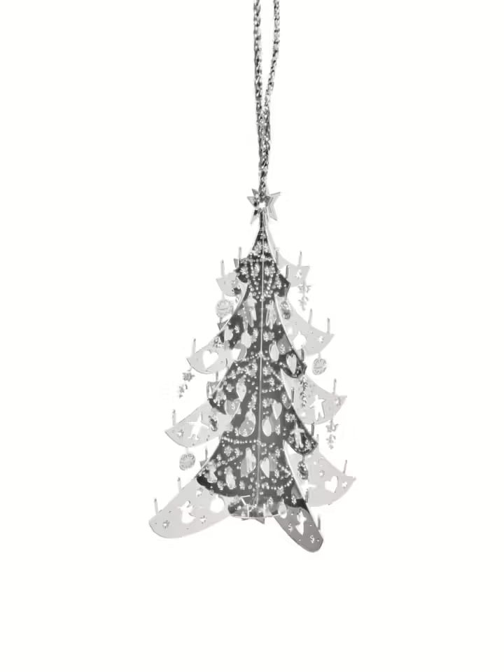 Dimensional Tree Decoration - Silver