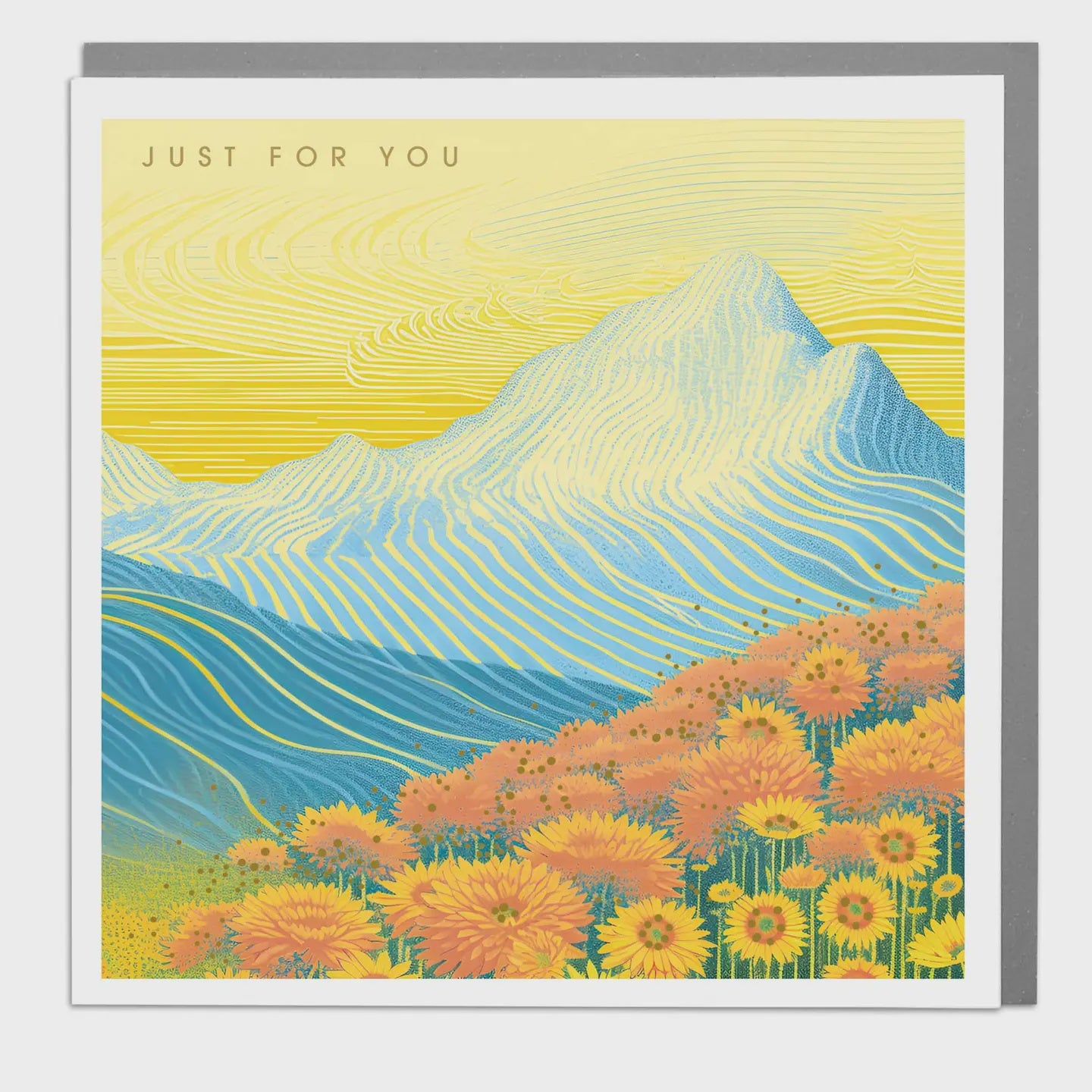 Sunflower Mountains Card