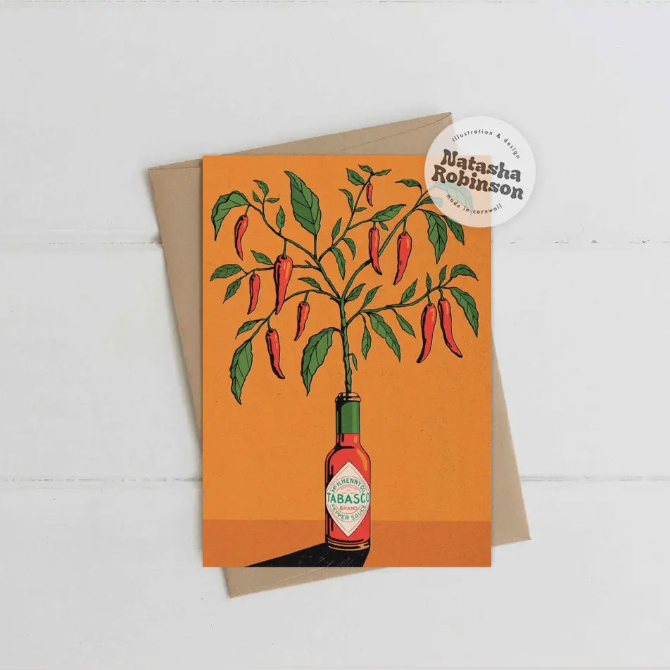 Tabasco Hot Sauce & Chilli Plant Card