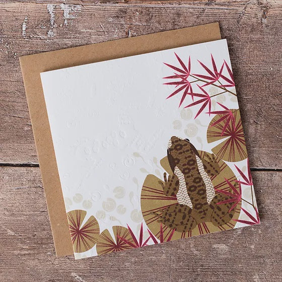 Embossed Frog Card