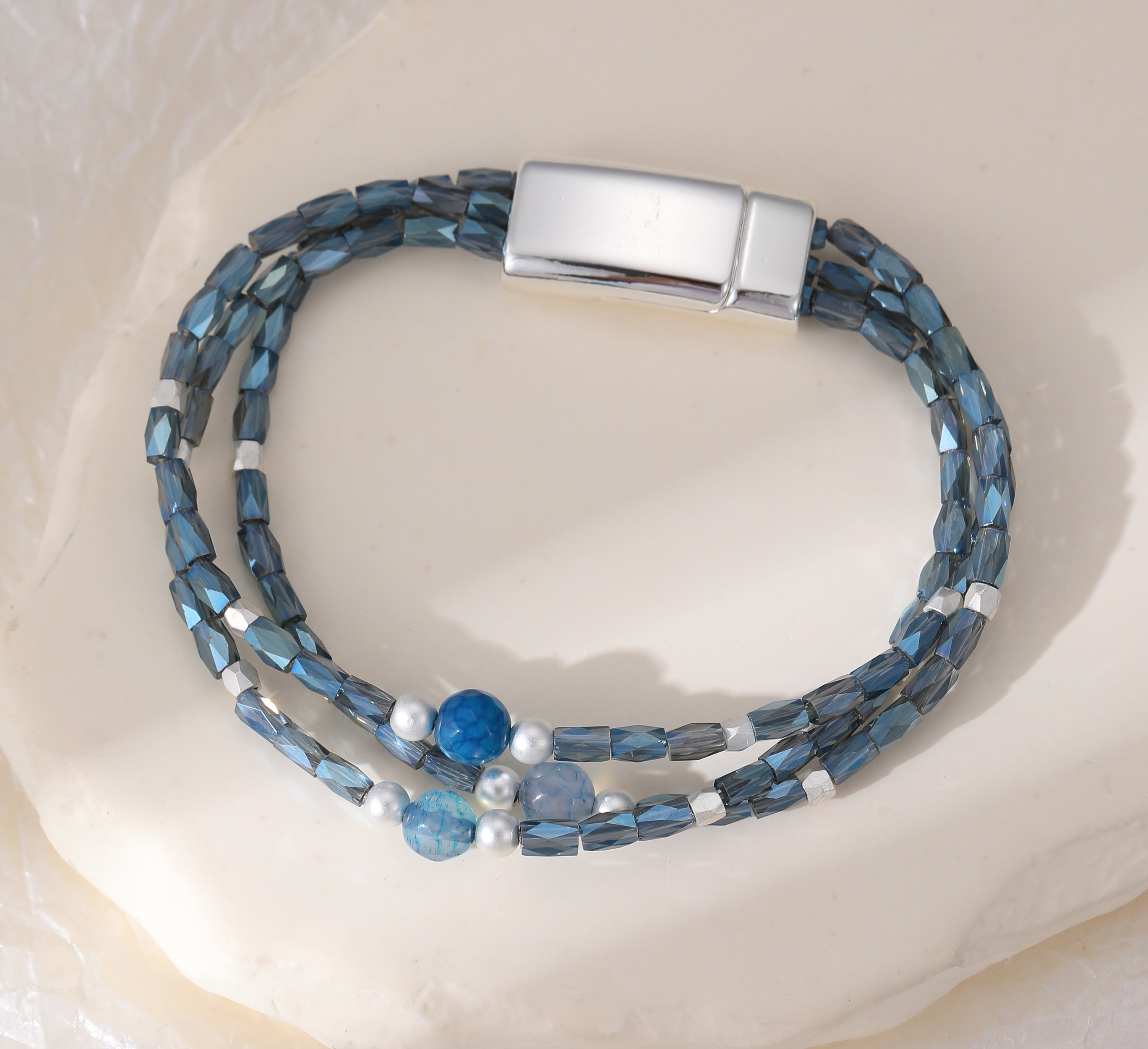 Courtney Beaded Bracelet - Blue