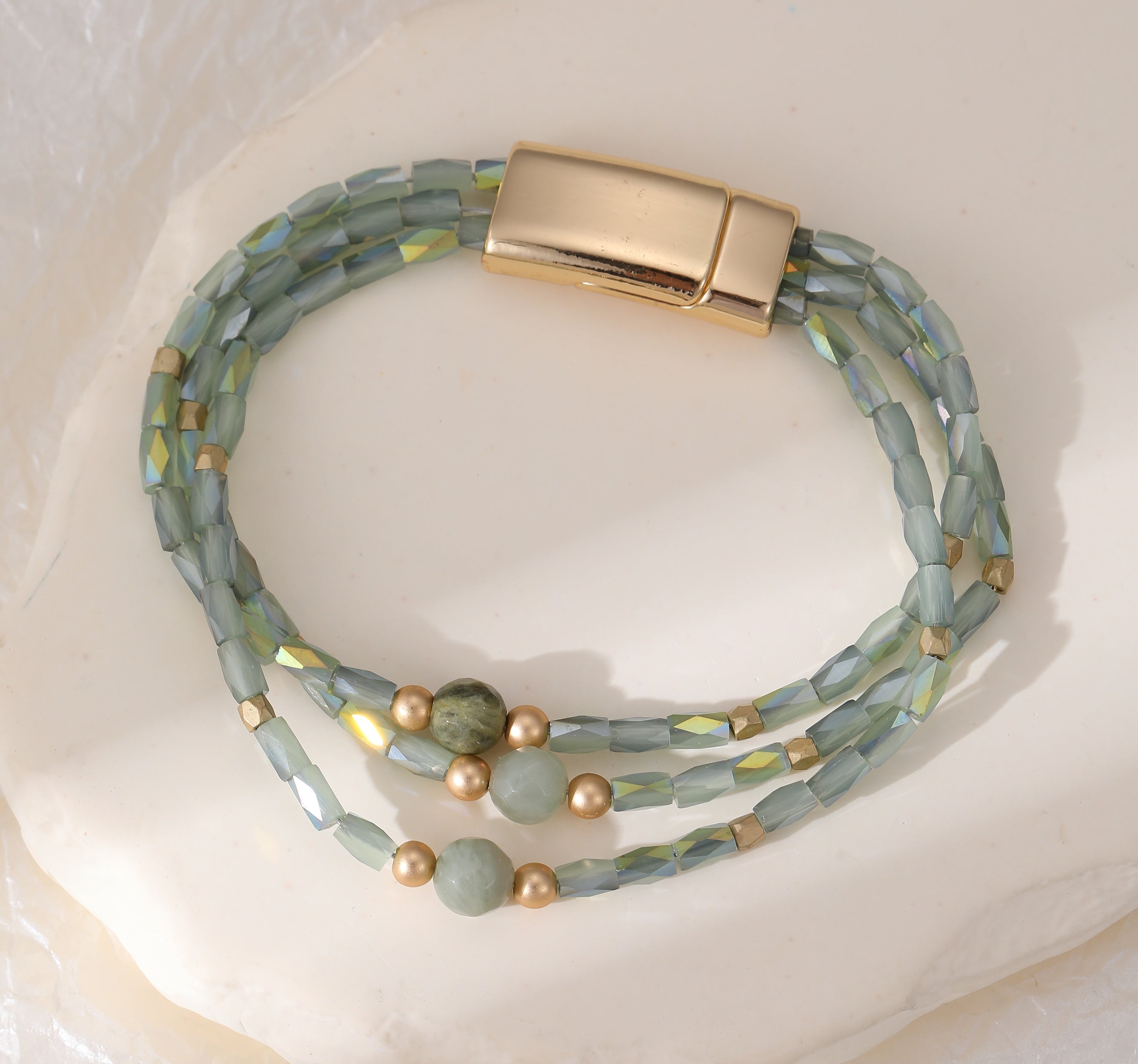 Courtney Beaded Bracelet - Green