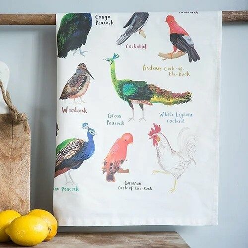 Cocks Tea Towel
