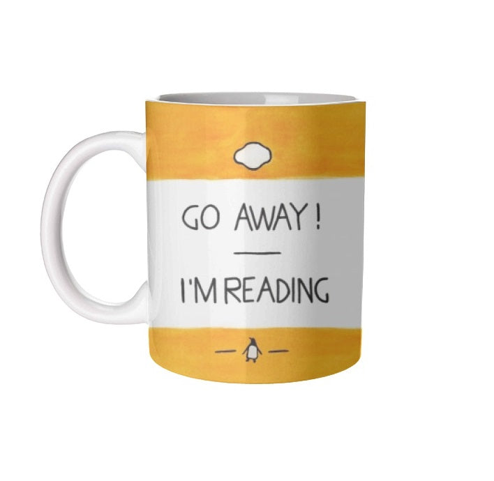 Go Away I'm Reading Mug