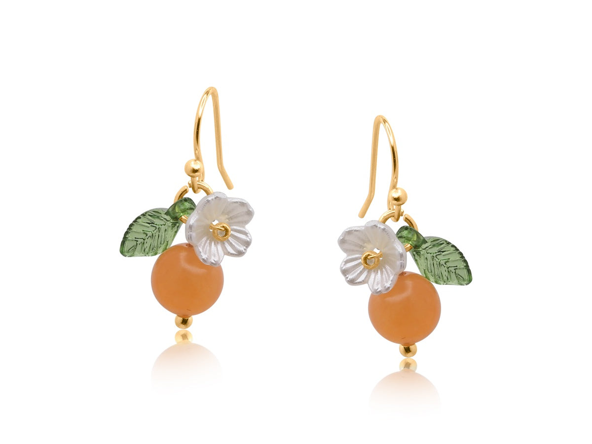 Marina Tangerine Drop Earrings