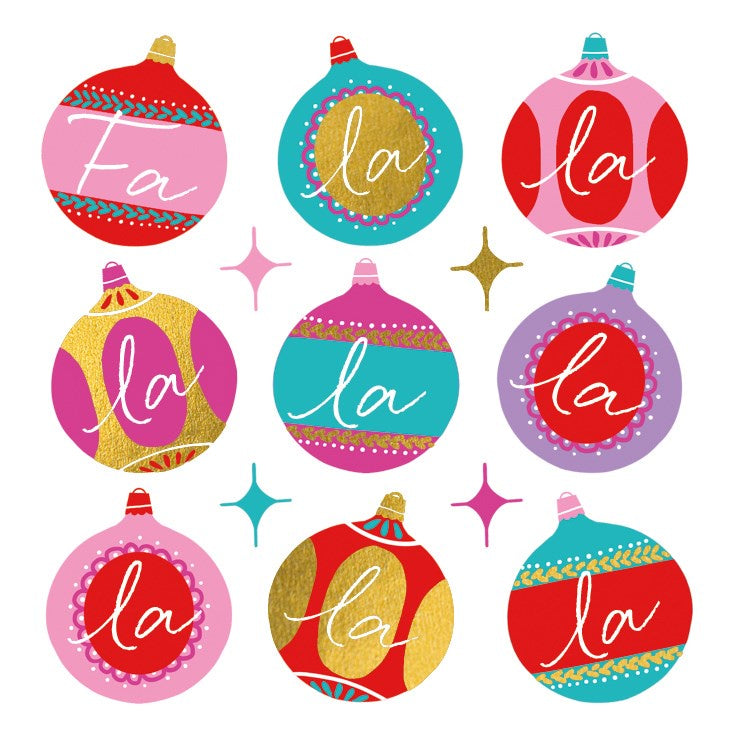 Baubles Christmas Charity Card Set