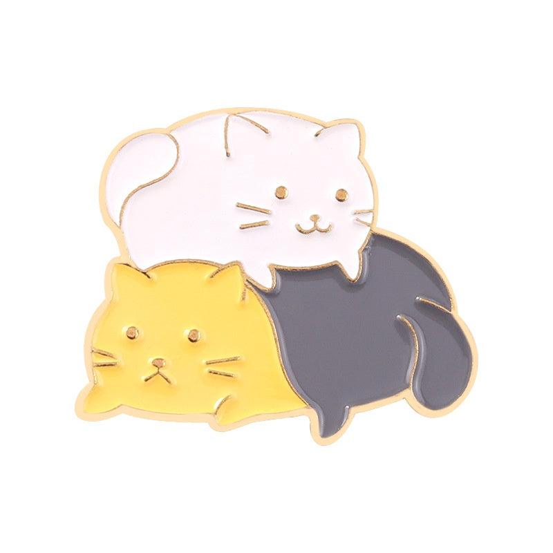 Cat Cuddle Pin - Pretty Shiny Shop