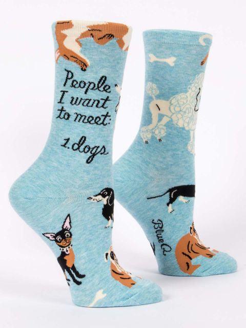 People To Meet: Dogs Women's Socks - Pretty Shiny Shop