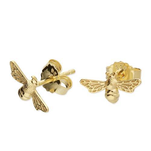 Golden Bumble Bee Studs - Pretty Shiny Shop