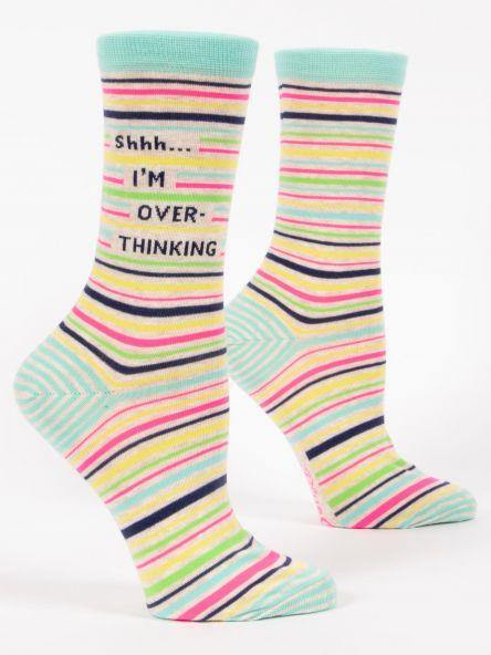 Shhh - I'm Over Thinking Socks - Women - Pretty Shiny Shop