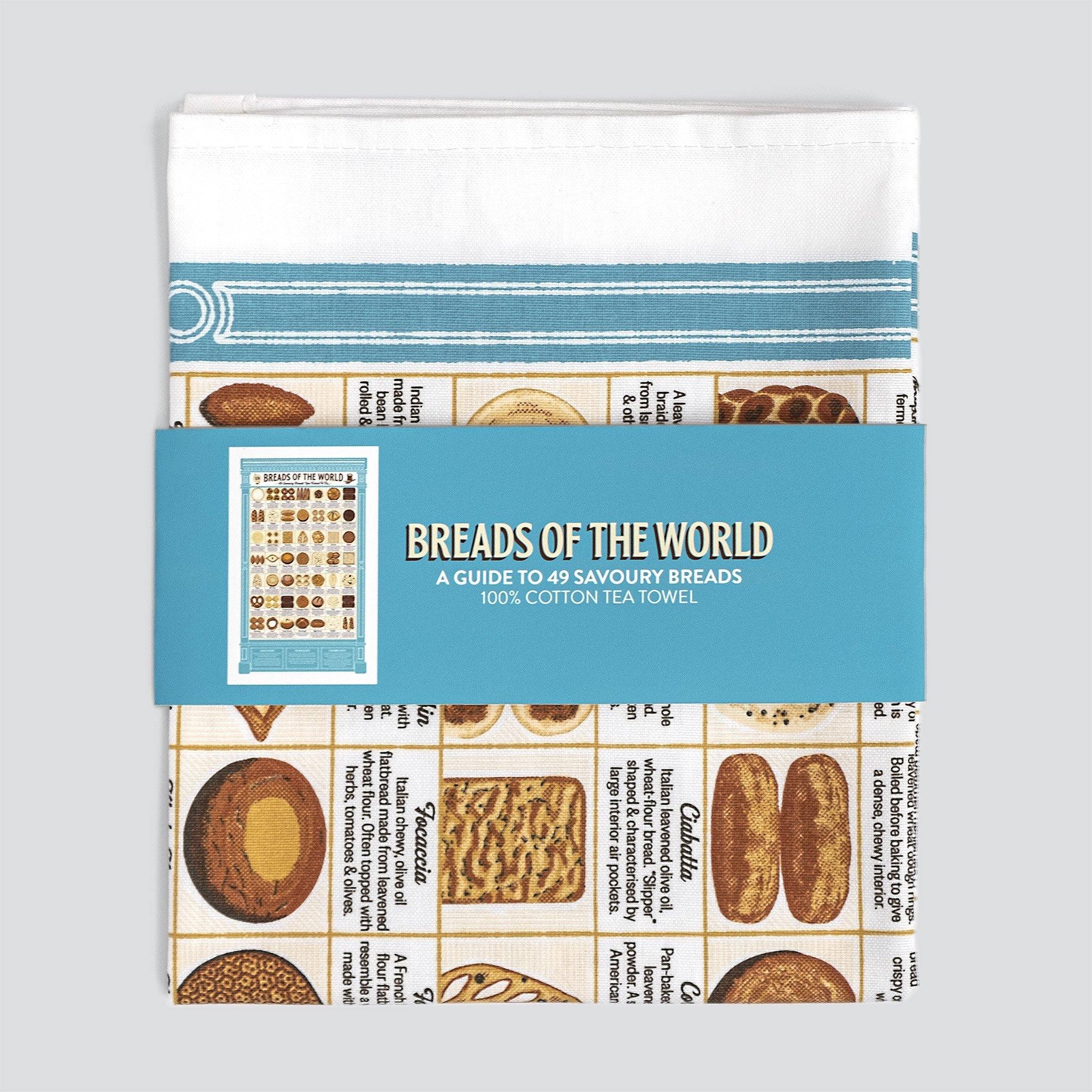 Breads of the World Tea Towel - Pretty Shiny Shop