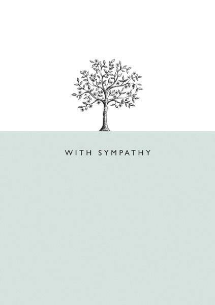 Sympathy Tree Card - Pretty Shiny Shop