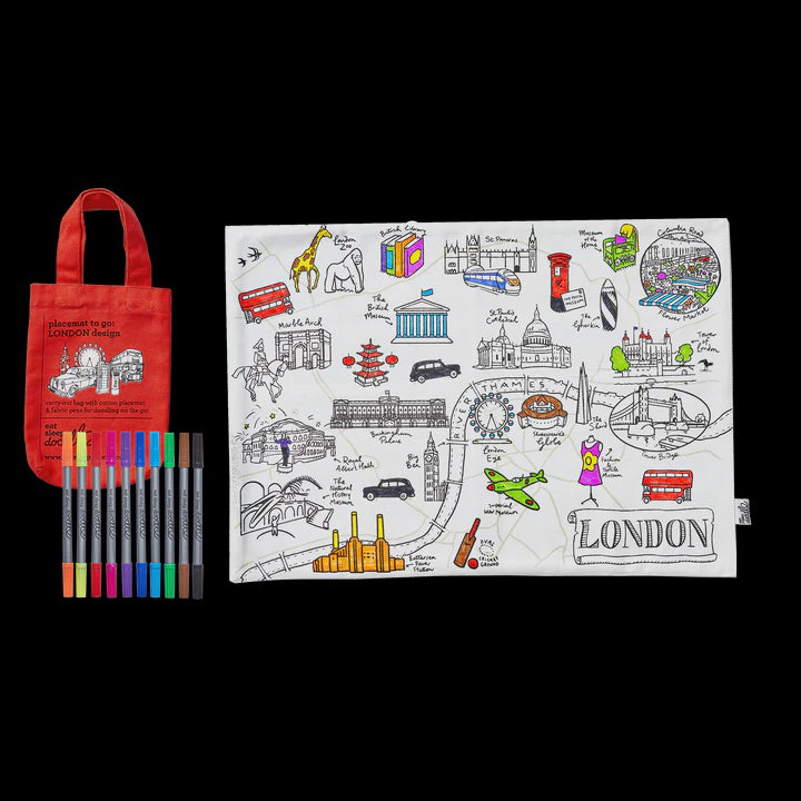 London Placemat to Go - Colour In