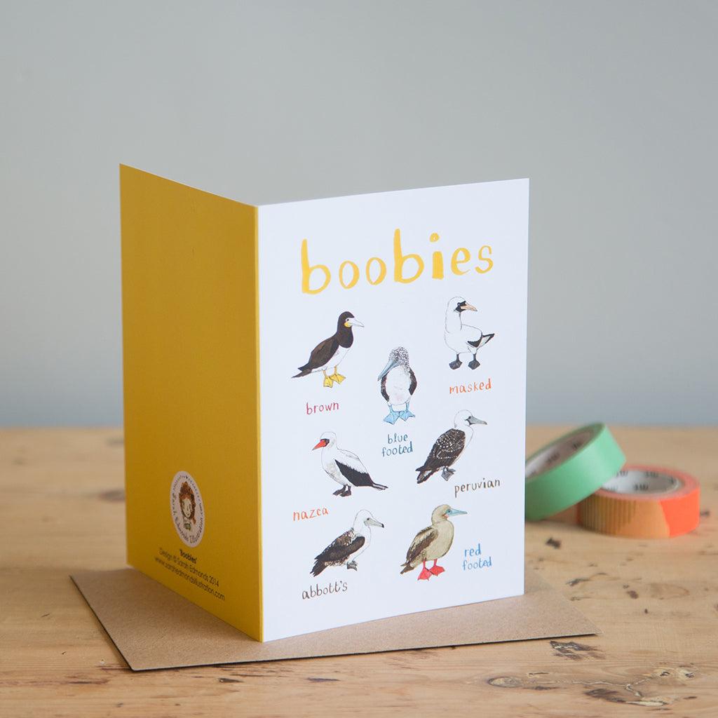 Boobies Card - Pretty Shiny Shop