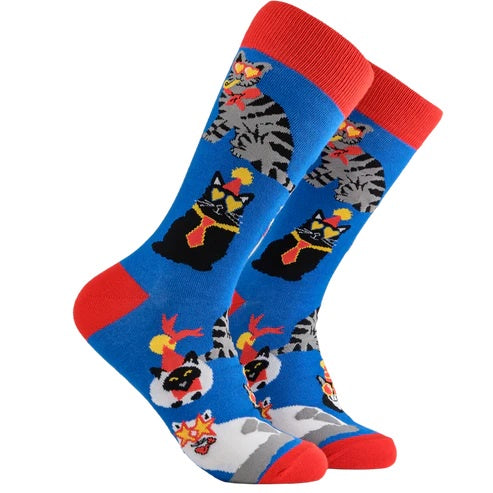 Party Cats Socks - Large