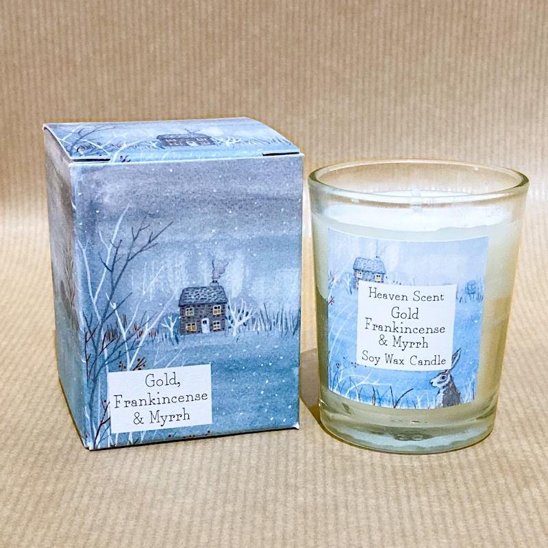 Gold, Frankincense & Myrrh Votive Candle 9cl - Pretty Shiny Shop