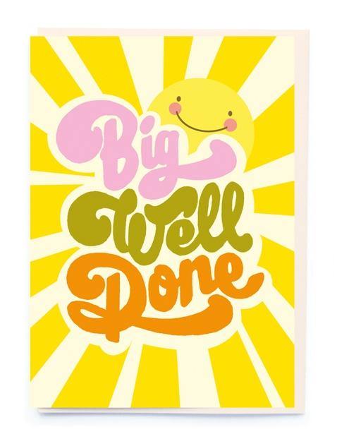 Big Well Done Card - Pretty Shiny Shop