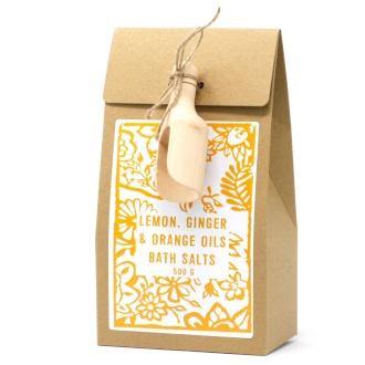 Lemon, Ginger and Orange Himalayan Bath Salts - Pretty Shiny Shop