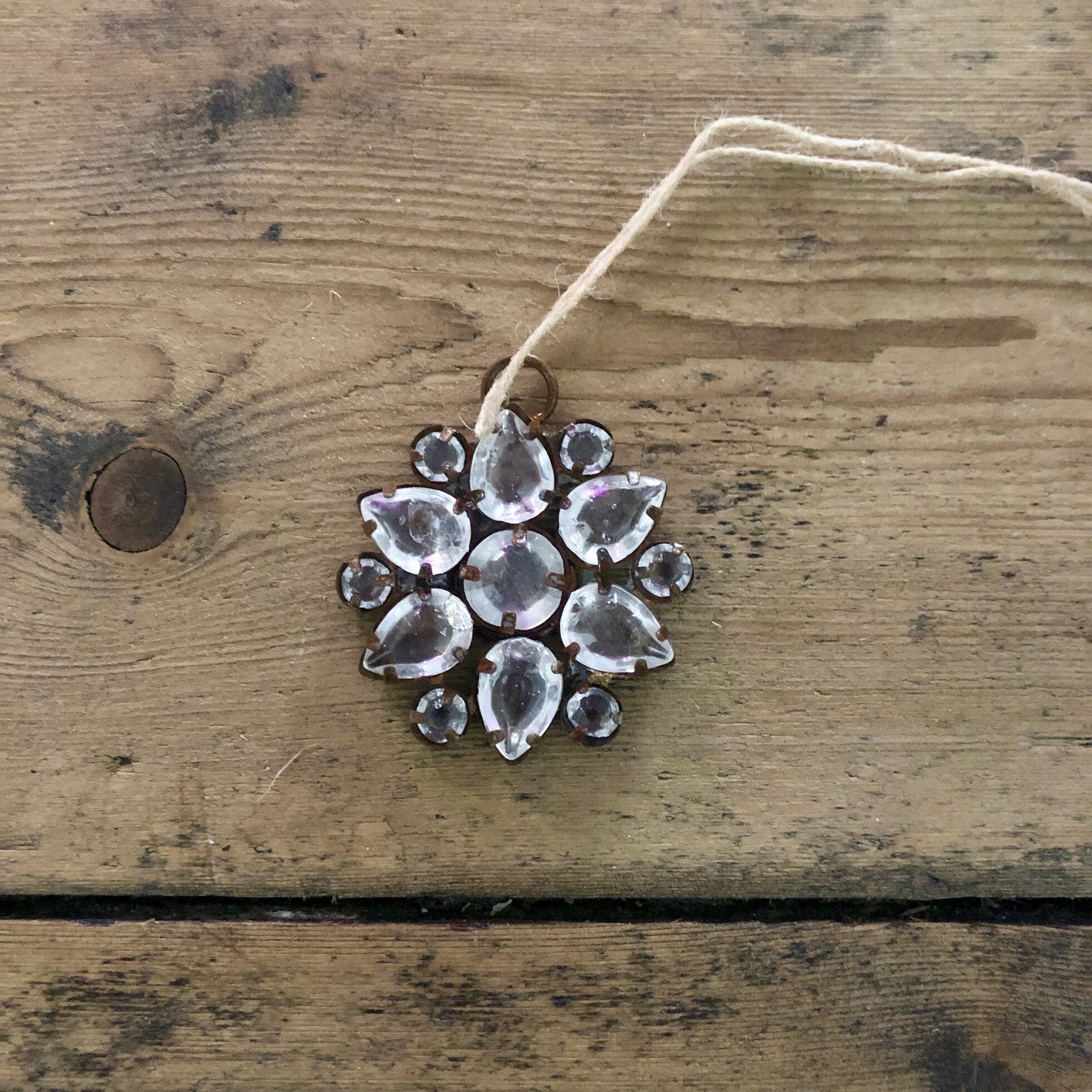 Antique Snowflake - Rhinestone Decoration